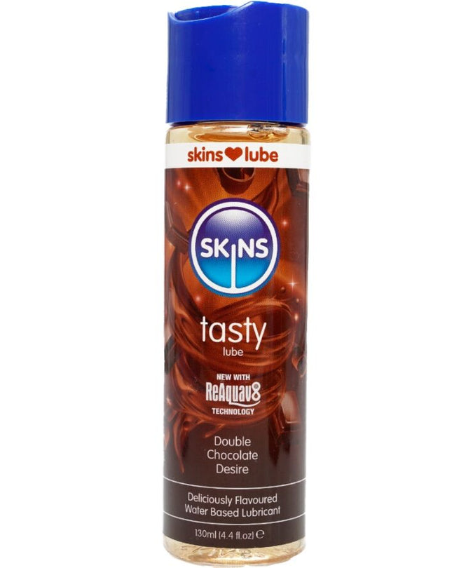 SKINS - SMAKELIJK GLIJMIDDEL OP WATERBASIS DUBBELE CHOCOLADE 130 ML