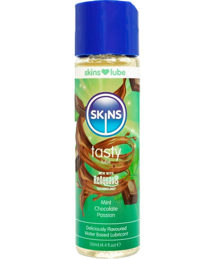 SKINS - TASTY WATER-BASED LUBRICANT MINT & CHOCOLATE 130 ML SKINS - TASTY WATER-BASED LUBRICANT MINT & CHOCOLATE 130 ML