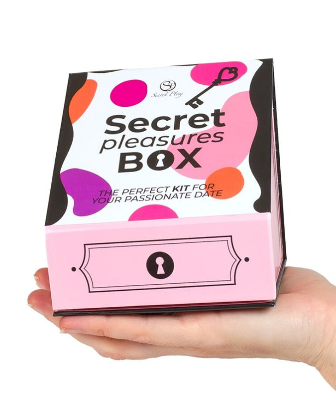 SECRET PLAY - PLEASURES BOX VOOR KOPPELS: DOBBELSTENEN + TRILLENDE KOGEL + VEREN PEN