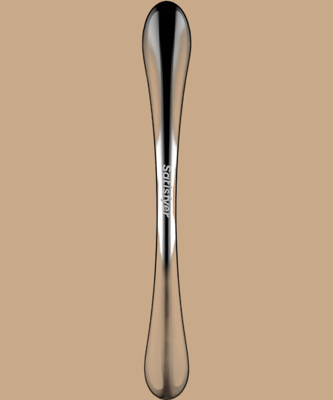 Satisfyer Cosmic Crest 1 – Dubbelzijdige dildo van roestvrij staal