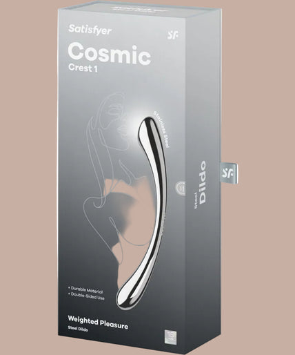 Satisfyer Cosmic Crest 1 – Dubbelzijdige dildo van roestvrij staal Satisfyer Cosmic Crest 1 – Dubbelzijdige dildo van roestvrij staal