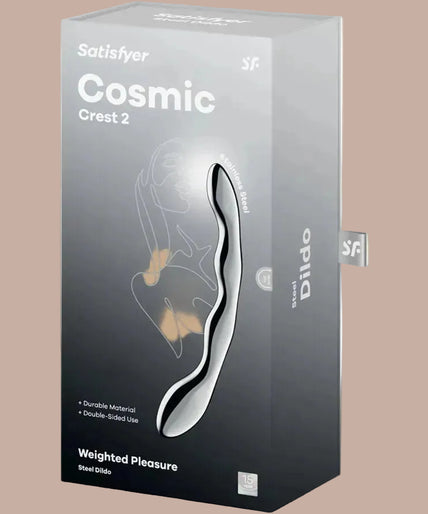 Satisfyer Cosmic Crest 2 – Dubbelzijdige dildo van roestvrij staal Satisfyer Cosmic Crest 2 – Dubbelzijdige dildo van roestvrij staal