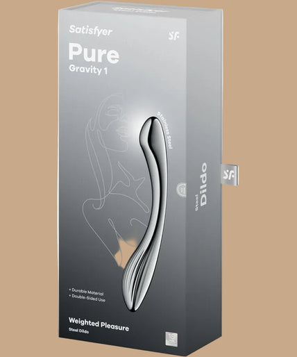 Satisfyer Pure Gravity 1 – Stainless Steel Double-Ended Dildo Satisfyer Pure Gravity 1 – Stainless Steel Double-Ended Dildo
