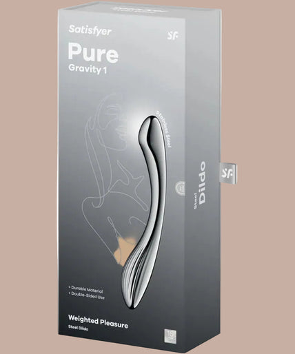 Satisfyer Pure Gravity 1 – Roestvrijstalen dubbelzijdige dildo Satisfyer Pure Gravity 1 – Roestvrijstalen dubbelzijdige dildo