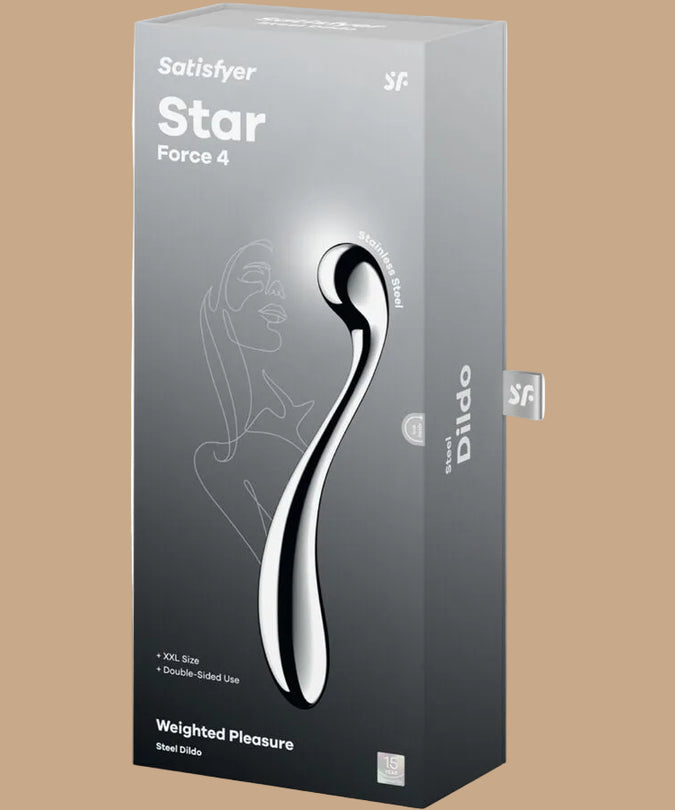 Satisfyer Star Force 4 – Stainless Steel Double-Ended Dildo