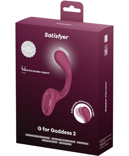 SATISFYER - G FOR GODDESS 2 RABBIT VIBRATOR BOTTLE BORDEAUX SATISFYER - G FOR GODDESS 2 RABBIT VIBRATOR BOTTLE BORDEAUX