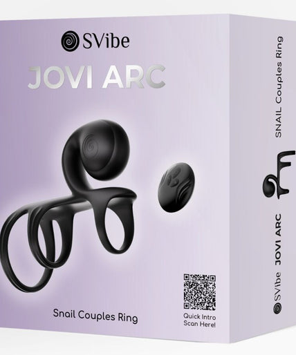 SNAIL VIBE - JOVI ARC COUPLE RING REMOTE CONTROL BLACK SNAIL VIBE - JOVI ARC COUPLE RING REMOTE CONTROL BLACK