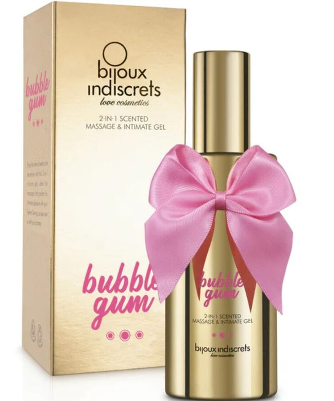 BIJOUX - BUBBLE GUM 2·IN·1 SCENTED MASSAGE & INTIMATE GEL 100 ML