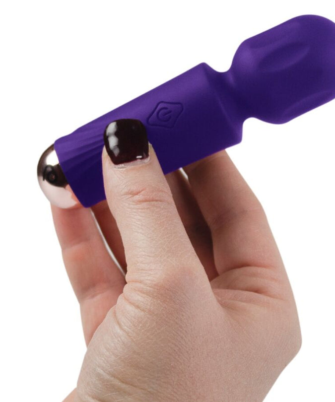 ROCKS-OFF - MINI RECHARGEABLE WAND 16 FUNCTIONS VIOLET DREAM
