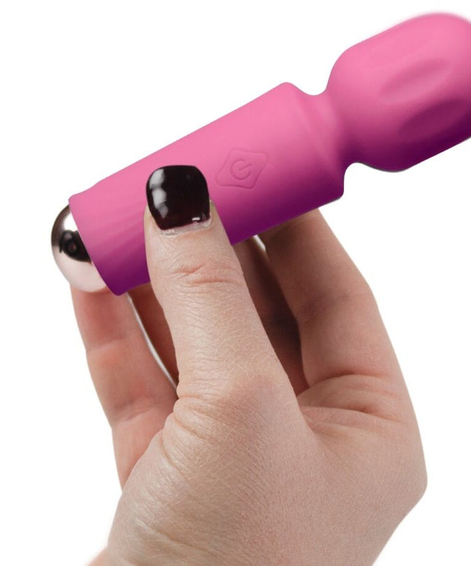 ROCKS-OFF - MINI OPLAADBARE WAND 16 FUNCTIES PEONY PINK