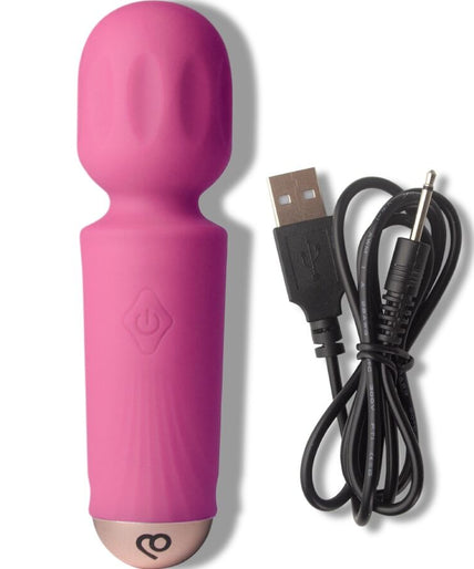 ROCKS-OFF - MINI RECHARGEABLE WAND 16 FUNCTIONS PEONY PINK ROCKS-OFF - MINI RECHARGEABLE WAND 16 FUNCTIONS PEONY PINK