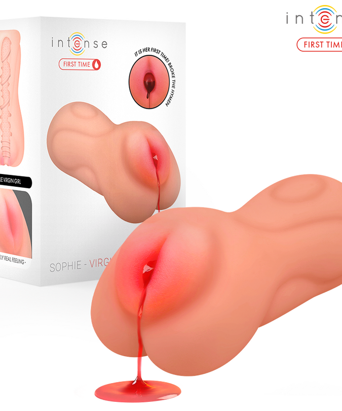 INTENSE FIRST TIME - SOPHIE VIRGIN MASTURBATOR WITH BLEEDING