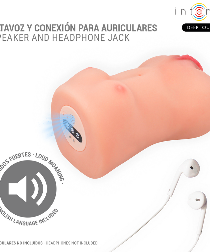 INTENSE DEEP TOUCH - CATHERINE VIBRATOR & SUCTION MASTURBATOR WITH VOICE