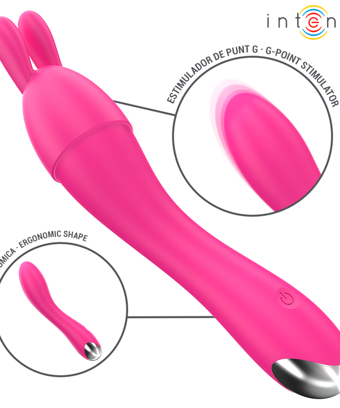 INTENSE - CHER VIBRATOR MET 20 STANDEN EN VERWISSELBARE OPZETSTUKKEN