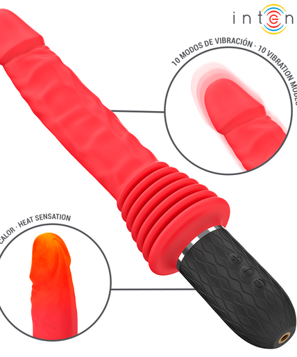 INTENSE - CYNTHIA REMOTE CONTROL THRUSTING VIBRATOR WITH HEAT INTENSE - CYNTHIA REMOTE CONTROL THRUSTING VIBRATOR WITH HEAT