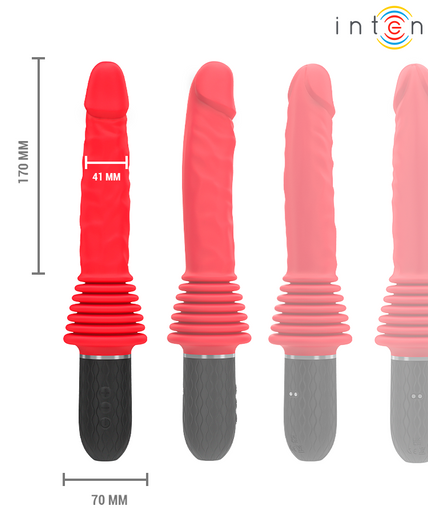 INTENSE - CYNTHIA REMOTE CONTROL THRUSTING VIBRATOR WITH HEAT INTENSE - CYNTHIA REMOTE CONTROL THRUSTING VIBRATOR WITH HEAT