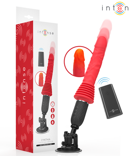 INTENSE - CYNTHIA REMOTE CONTROL THRUSTING VIBRATOR WITH HEAT INTENSE - CYNTHIA REMOTE CONTROL THRUSTING VIBRATOR WITH HEAT