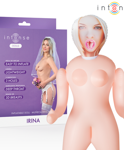 INTENSE DOLLS - IRINA OPBLAASPOP MET DRIE INGENGEN INTENSE DOLLS - IRINA OPBLAASPOP MET DRIE INGENGEN