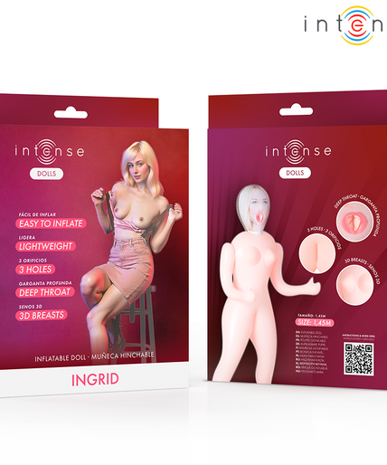 INTENSE DOLLS - INGRID INFLATABLE DOLL WITH THREE ORIFICES INTENSE DOLLS - INGRID INFLATABLE DOLL WITH THREE ORIFICES