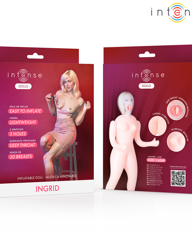 INTENSE DOLLS - INGRID INFLATABLE DOLL WITH THREE ORIFICES