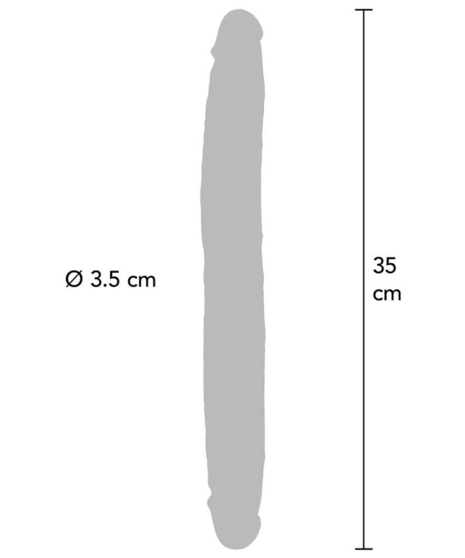 Get Real – Double-Ended Silicone Dildo Caramel 35 cm