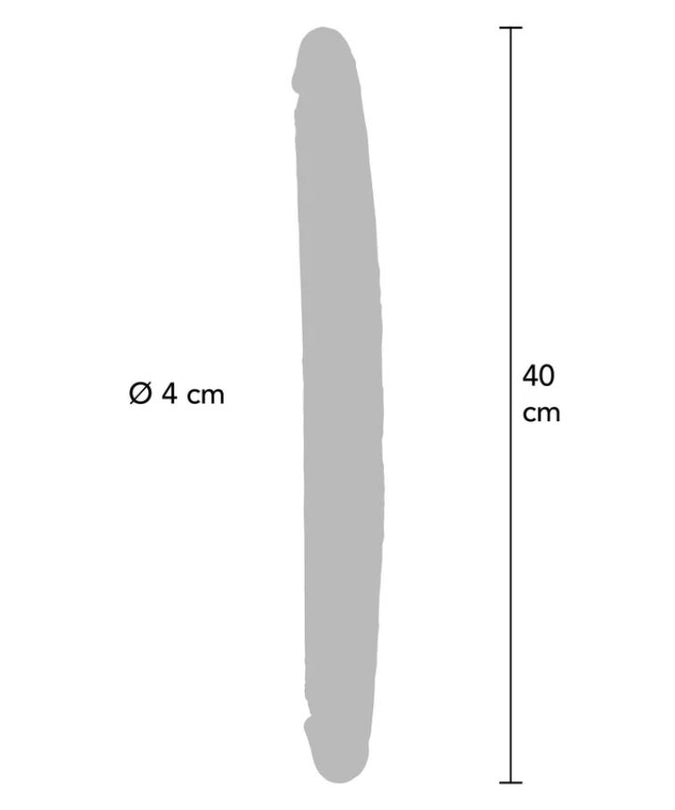 Get Real – Double-Ended Silicone Dildo Caramel 40 cm