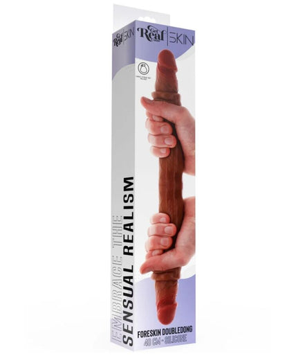 GET REAL - DOUBLE-ENDED SILICONE DILDO CARAMEL 40 CM GET REAL - DOUBLE-ENDED SILICONE DILDO CARAMEL 40 CM