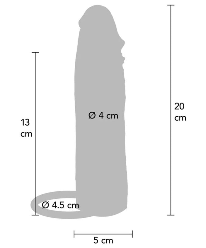 ECHT WAAR - GEHYDRATEERDE HUID SILICONEN VIBRERENDE PENISHOES KARAMEL 20 CM