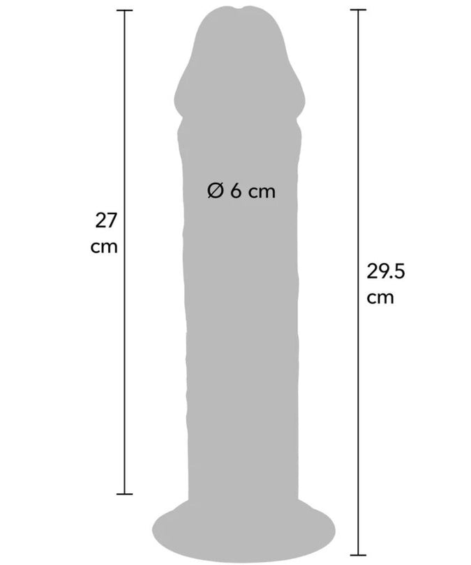 GET REAL - DELUXE THICK DOUBLE-DENSITY TPE DONG 29.5 CM