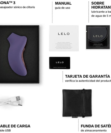 LELO – SONA 3 Sonic Clitoral Massager – Cyber Purple LELO – SONA 3 Sonic Clitoral Massager – Cyber Purple