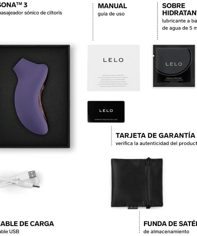 LELO – SONA 3 Sonic Clitoral Massager – Cyber Purple