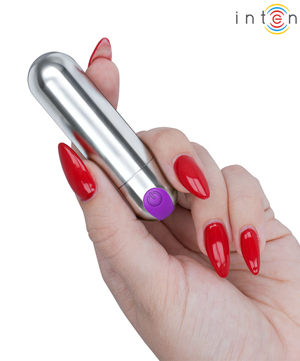INTENSE - KAREN MINI RECHARGEABLE VIBRATING BULLET SILVER INTENSE - KAREN MINI RECHARGEABLE VIBRATING BULLET SILVER