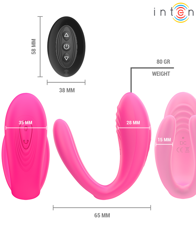 INTENSE - JULIA DOUBLE VIBRATOR CLAMP STIMULATOR REMOTE CONTROL