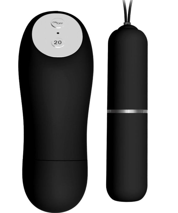 BAILE - THONG WITH VIBRATING BULLET AND REMOTE CONTROL BLACK