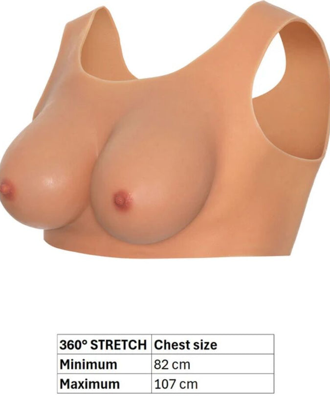 HIDDEN DESIRE - ALTER EGO WEARABLE BREAST TOP C-CUP FLESH