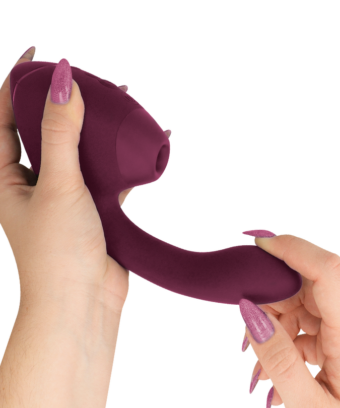 Womanizer – Duo Next Dual Clitoral & G – Spot Stimulator Donkerroze