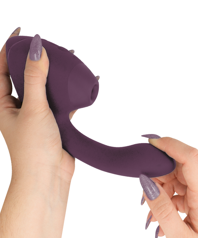 Womanizer – Duo Next Dual Clitoral & G – Spot Stimulator Donkerpaars