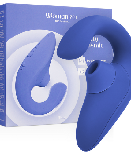WOMANIZER - BLEND RABBIT VIBRATOR STIMULATOR VIBRANT BLUE WOMANIZER - BLEND RABBIT VIBRATOR STIMULATOR VIBRANT BLUE