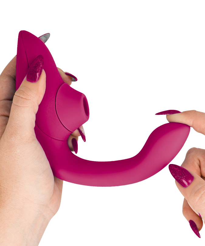 WOMANIZER - BLEND RABBIT VIBRATOR STIMULATOR VIBRANT PINK