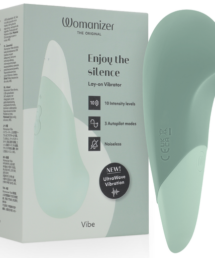 WOMANIZER - VIBE LAY-ON SILENT VIBRATOR SAGE WOMANIZER - VIBE LAY-ON SILENT VIBRATOR SAGE