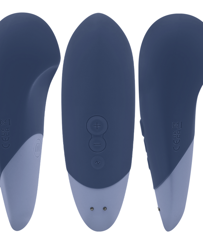 WOMANIZER - VIBE LAY-ON SILENT VIBRATOR DARK BLUE