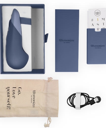 WOMANIZER - VIBE LAY-ON SILENT VIBRATOR DARK BLUE WOMANIZER - VIBE LAY-ON SILENT VIBRATOR DARK BLUE