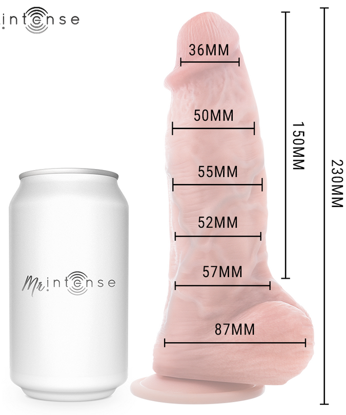 MR INTENSE - MEDIUM SPENCER SILICONE DILDO 23 CM -Ø- 5.7 CM