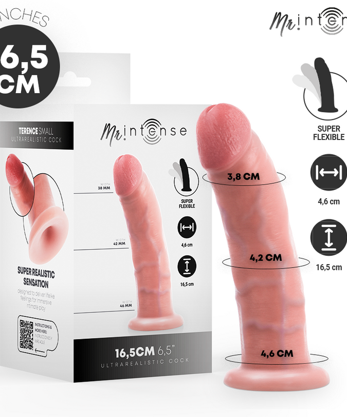 MR INTENSE - SMALL TERENCE DILDO 16,5 CM -Ø- 4,6 CM