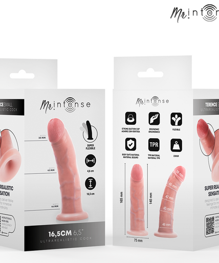 MR INTENSE - SMALL TERENCE DILDO 16.5 CM -Ø- 4.6 CM MR INTENSE - SMALL TERENCE DILDO 16.5 CM -Ø- 4.6 CM