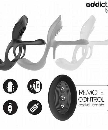 Addicted Toys – Double Penis Ring With Clitoral Stimulator Addicted Toys – Double Penis Ring With Clitoral Stimulator