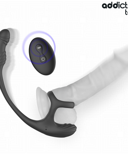 Addicted Toys – Anaalplug met vibratie, 360º golvende beweging en balstimulator Addicted Toys – Anaalplug met vibratie, 360º golvende beweging en balstimulator