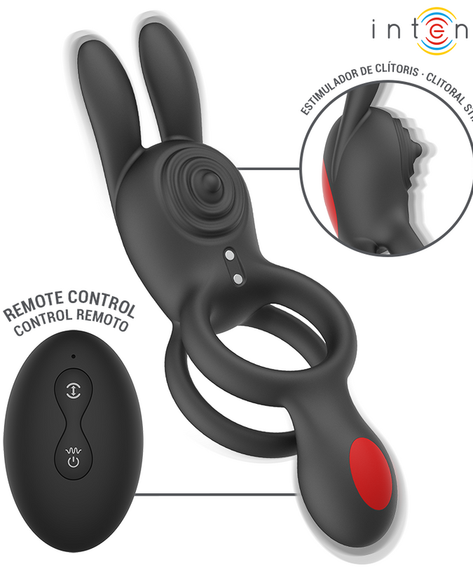 INTENSE - QUINN DOUBLE VIBRATION RING REMOTE CONTROL