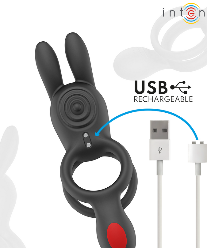 INTENSE - QUINN DOUBLE VIBRATION RING REMOTE CONTROL
