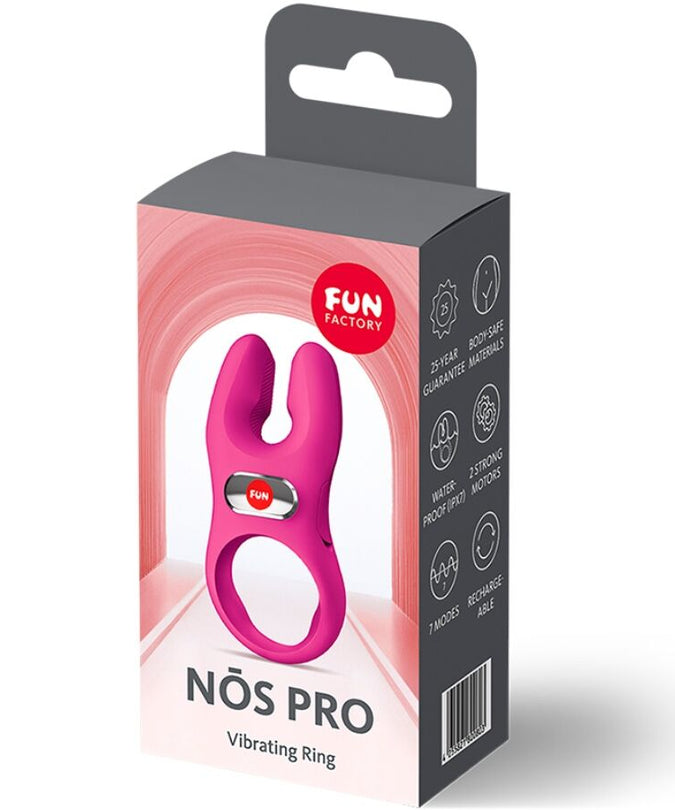 FUN FACTORY - NOS PRO VIBRATING COCK RING MAGENTA